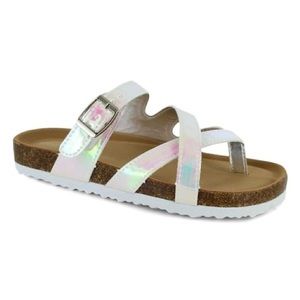 Steve Madden Girls Bartlet Sandal Size 4 (big girl) Iridescent White